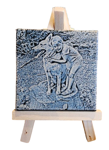 Mini Canvas 7x7 cm – Gepersonaliseerd met Jouw Foto