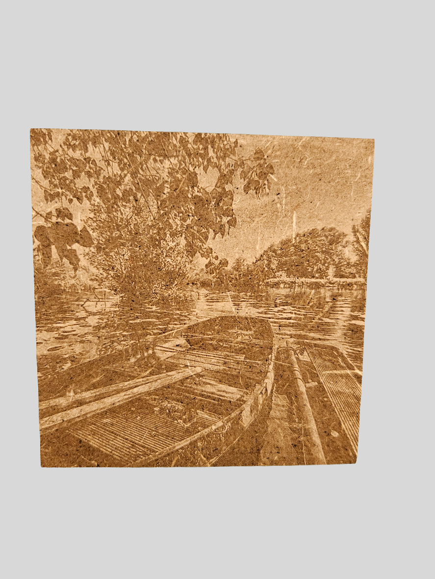 Gepersonaliseerde foto op hout