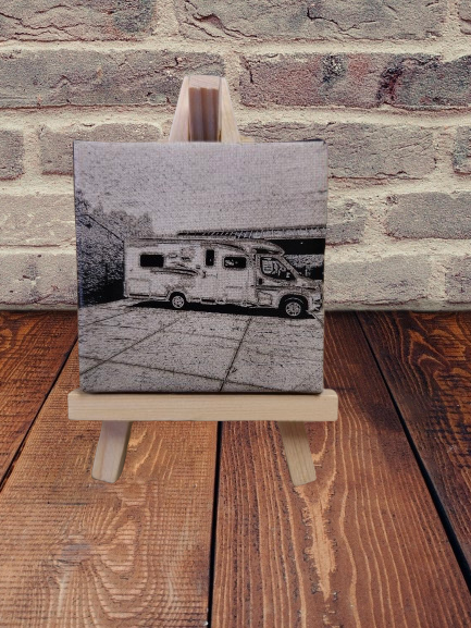 Mini Canvas 7x7 cm – Gepersonaliseerd met Jouw Foto