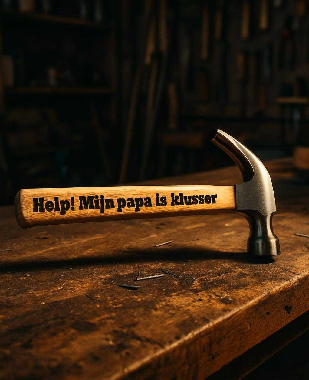 Persoonlijke Hamer – Gegraveerd met Jouw Eigen Tekst!