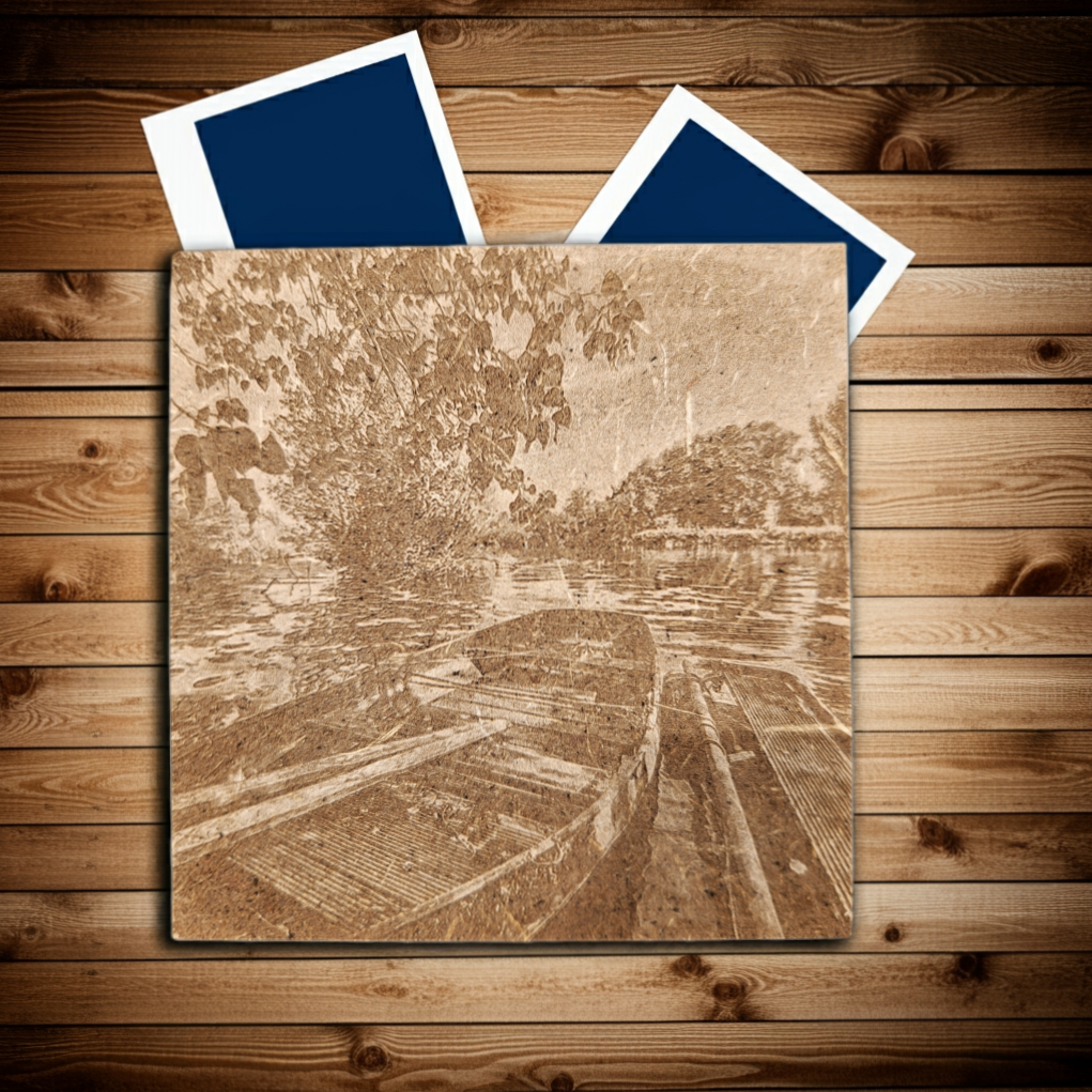 Gepersonaliseerde foto op hout